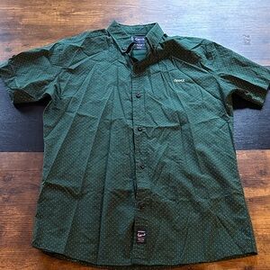 Casual Green Button Down Shirt by